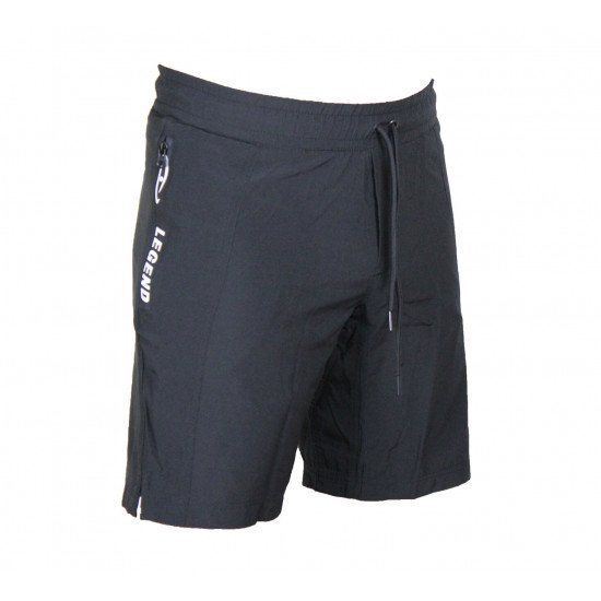 Korte broek/short Legend met rits vakken Zwart - Maat: 4XS Korte broek/short Legend met rits vakken Zwart - Maat: 4XS